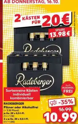 Kaufland RADEBERGER Pilsner oder Alkoholfrei Angebot