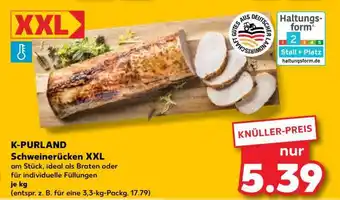Kaufland K-PURLAND Schweinerücken XXL Angebot