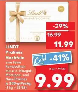 Kaufland LINDT Pralinés Hochfein Angebot