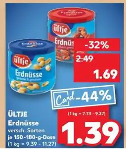 Kaufland ÜLTJE Erdnüsse Angebot