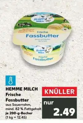 Kaufland Hemme Milch Frische Fassbutter Angebot