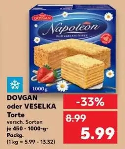 Kaufland DOVGAN oder VESELKA Torte Angebot
