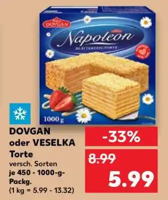 Kaufland DOVGAN oder VESELKA Torte Angebot