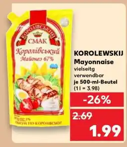 Kaufland KOROLEWSKIJ Mayonnaise Angebot