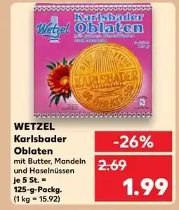 Kaufland WETZEL Karlsbader Oblaten Angebot