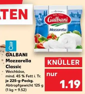 Kaufland GALBANI Mozzarella Classic Angebot
