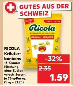 Kaufland RICOLA Kräuterbonbons Angebot