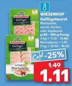 Kaufland WIESENHOF Geflügelwurst Angebot