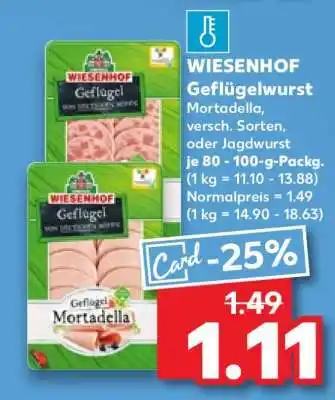 Kaufland WIESENHOF Geflügelwurst Angebot