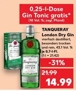 Kaufland Tanqueray London Dry Gin Angebot
