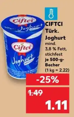 Kaufland CIFTCI Türk. Joghurt Angebot