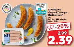 Kaufland K-PURLAND Original Thüringer Rostbratwurst Angebot