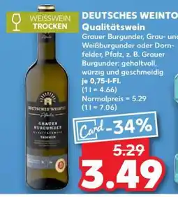 Kaufland DEUTSCHES WEINTO Angebot
