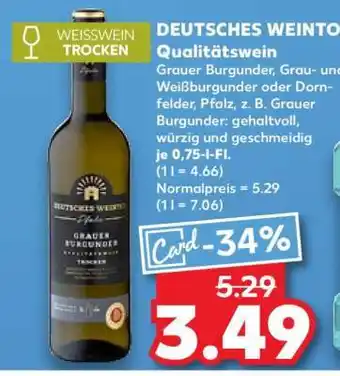 Kaufland DEUTSCHES WEINTO Angebot