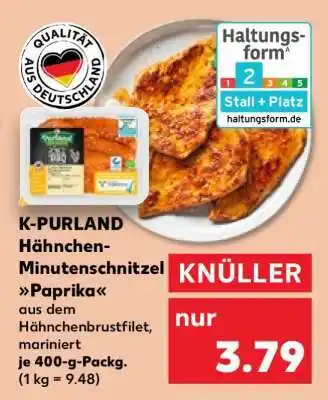 Kaufland K-PURLAND Hähnchen-Minuten­schnitzel Paprika Angebot