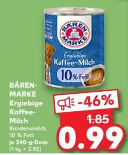 Kaufland BÄREN-MARKE Ergiebige Kaffee-Milch Angebot