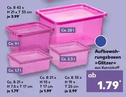 Kaufland Aufbewahrungsboxen Glitzer Angebot