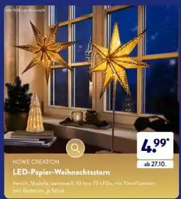 Aldi Süd LED-Papier-Weihnachtsstern Angebot
