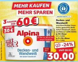 Kaufland Alpina Decken- und Wandweiß Angebot