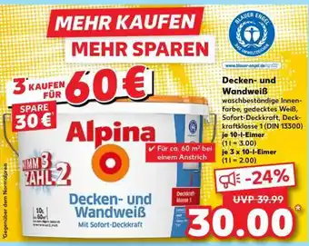 Kaufland Alpina Decken- und Wandweiß Angebot