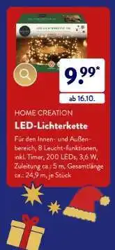 Aldi Süd HOME CREATION LED-Lichterkette Angebot
