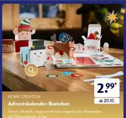Aldi Süd Adventskalender-Bastelset Angebot