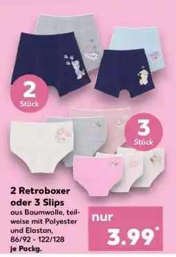 Kaufland 2 Retroboxer oder 3 Slips Angebot