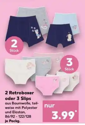 Kaufland 2 Retroboxer oder 3 Slips Angebot
