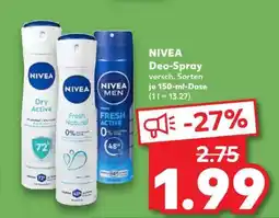 Kaufland Nivea Deo Spray Angebot