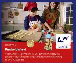 Aldi Süd CROFTON Kinder-Backset Angebot