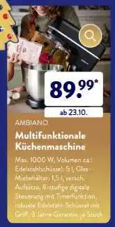 Aldi Süd AMBIANO Multifunktionale Küchenmaschine Angebot