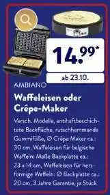 Aldi Süd Waffeleisen oder Crêpe-Maker Angebot