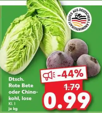 Kaufland Dtsch. Rote Bete oder Chinakohl, lose Angebot
