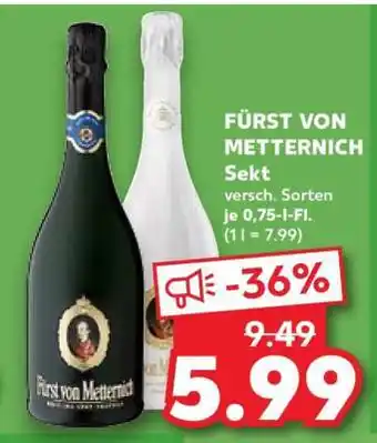 Kaufland FÜRST VON METTERNICH Sekt Angebot