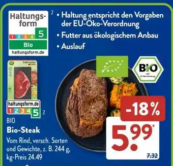 Aldi Süd Bio-Steak Angebot