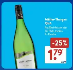 Aldi Süd Müller-Thurgau QbA Angebot