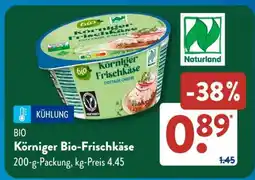 Aldi Süd Körniger Bio-Frischkäse Angebot