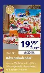 Aldi Süd BARBIE Adventskalender Angebot