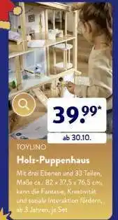 Aldi Süd Holz-Puppenhaus Angebot