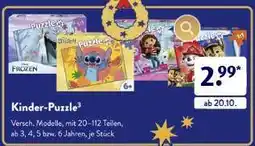 Aldi Süd Kinder-Puzzle Angebot