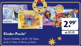 Aldi Süd Kinder-Puzzle Angebot