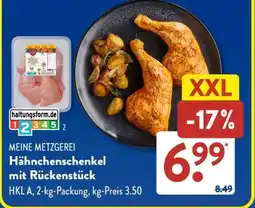 Aldi Süd MEINE METZGEREI Hähnchenschenkel mit Rückenstück Angebot