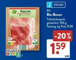 Aldi Süd Bio- Bacon Angebot