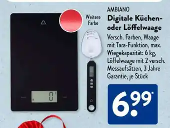 Aldi Süd AMBIAO Digitale Küchen- oder Löffelwaage Angebot