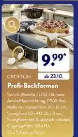 Aldi Süd Profi-Backformen Angebot