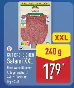 Aldi Nord GUT DREI EICHEN Salami XXL Angebot