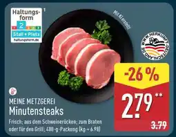 Aldi Nord MEINE METZGEREI Minutensteaks Angebot