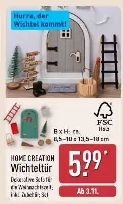 Aldi Nord HOME CREATION Wichteltür Angebot