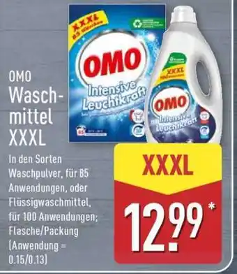 Aldi Nord OMO Waschmittel XXXL Angebot
