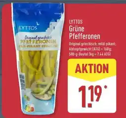 Aldi Nord LYTTOS Grüne Pfefferonen Angebot